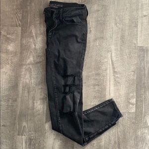 Black American eagle jeans